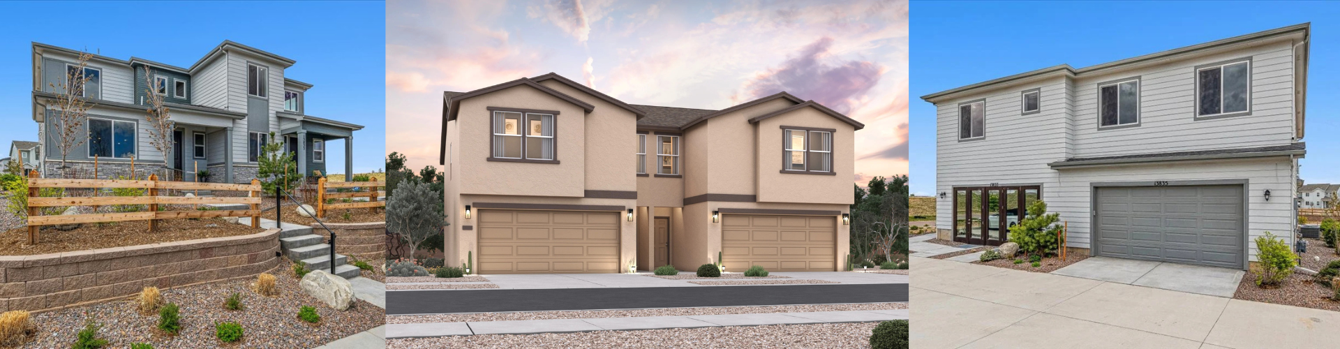 A house with a driveway.