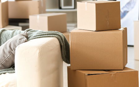 A pile of boxes.