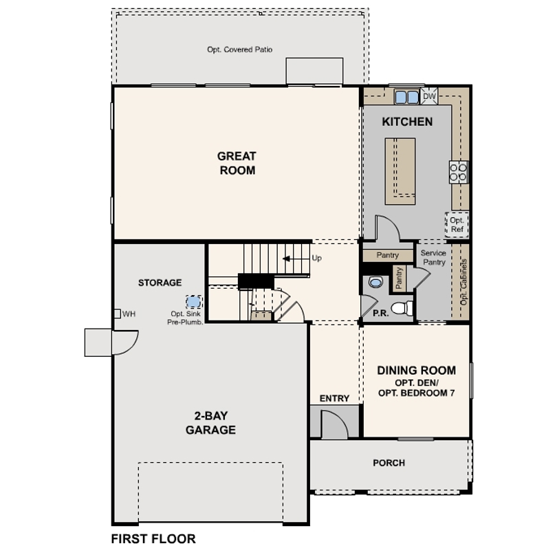 silhouette at sunrise ranch, crimson floor plan, first floor, los banos, ca