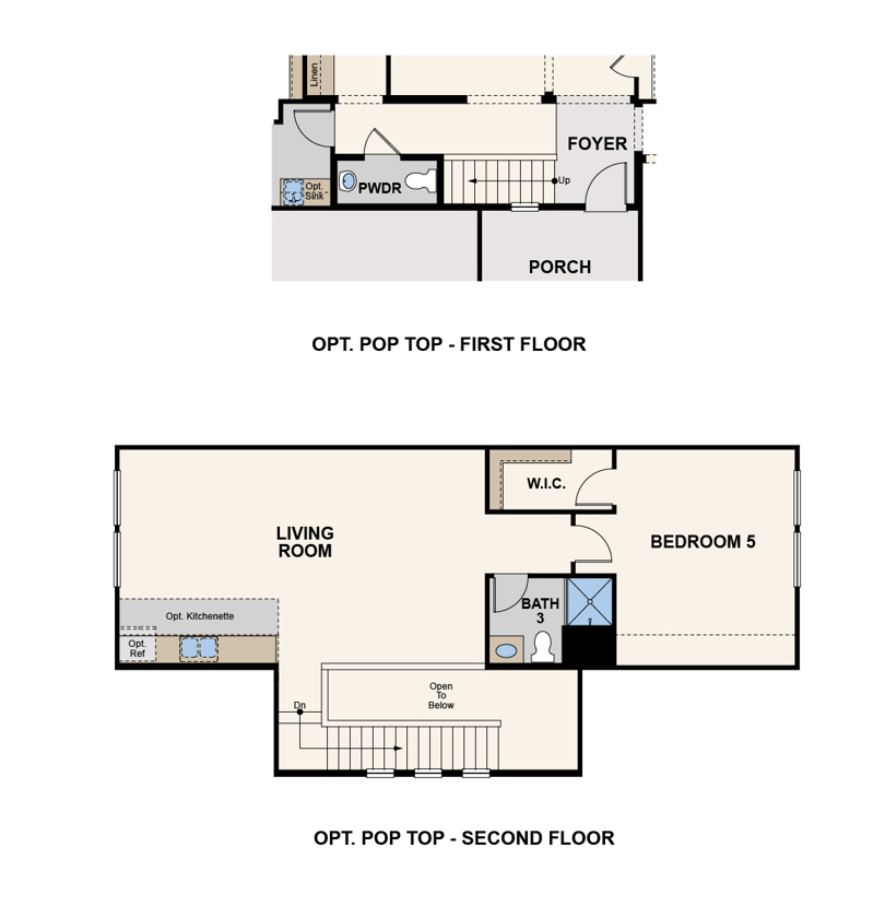 monarch, jasper floor plan, pop-top option, kingsburg, ca