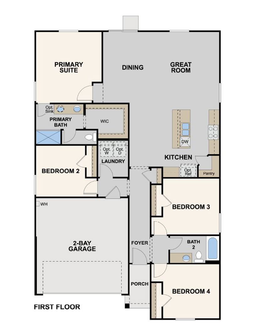 Omni, Camellia Floorplan, Left Swing, Madera, CA