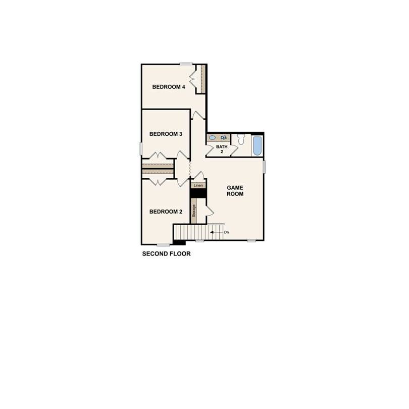 Second Floor plan Bear Creek Century Communities