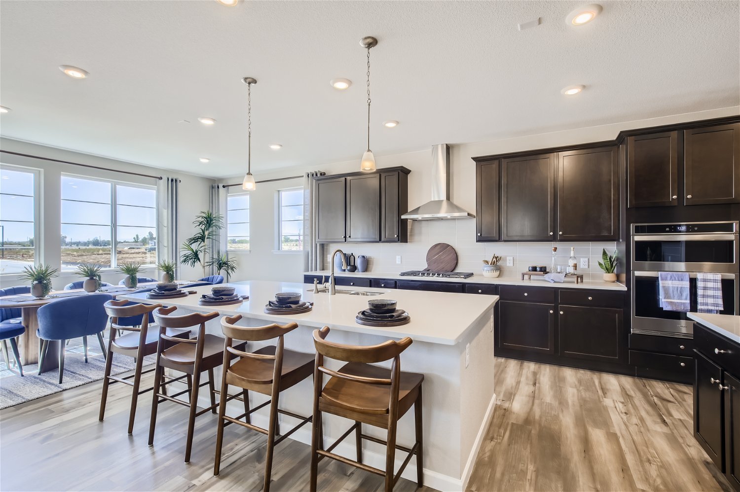 Luxury vinyl plank flooring