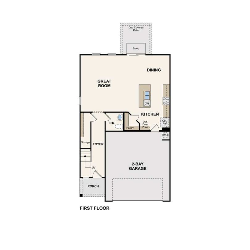 Gannett First Floor plan Century Communities Bear Creek