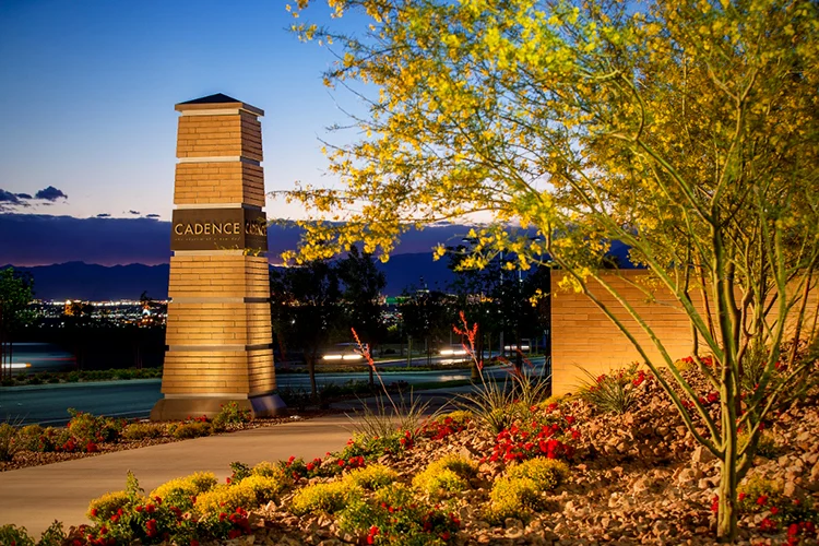 Cadence community monument in Henderson, NV