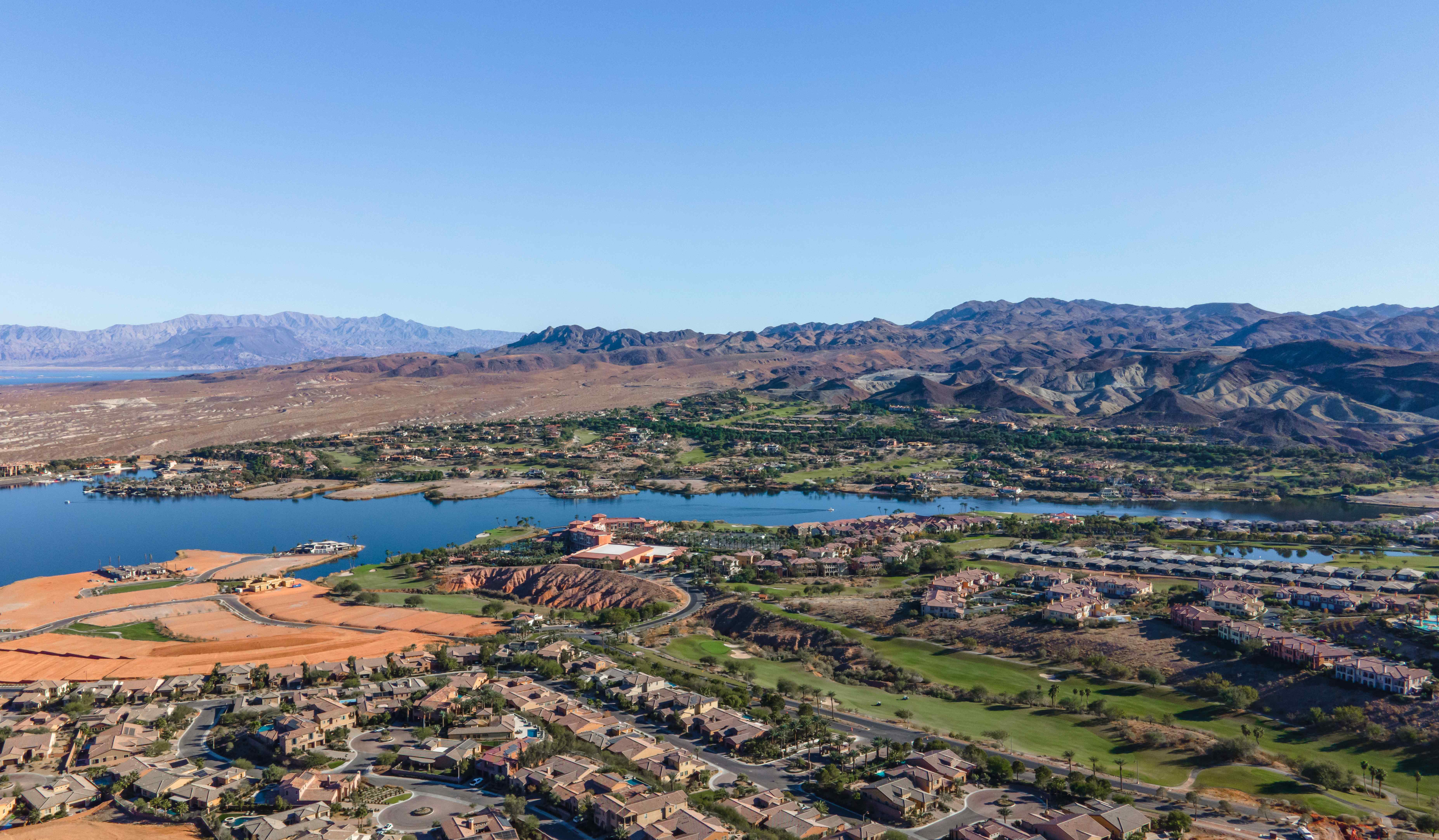 Aerial view of Lake Las Vegas