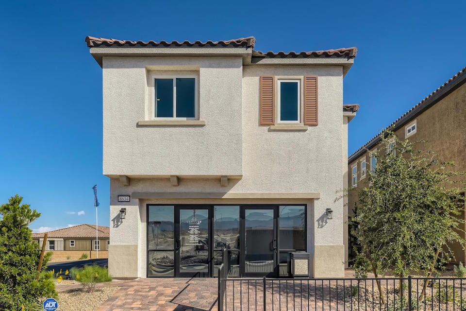 A building with a fence around it.