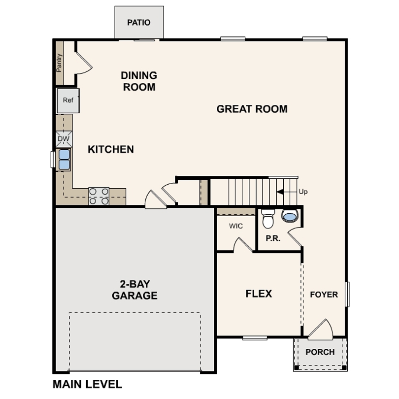 Highland Meadows Single-Family Kingston Floor Plan 1 in Shepherdsville KY