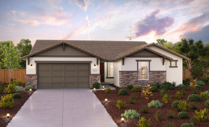 Greenhills Estates, Jasper Elevation B Rendering, Left Swing, Chowchilla, CA