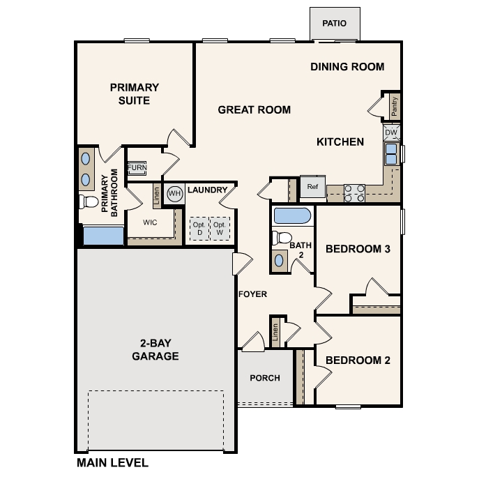 ABERNATHY Floorplan at Pleasant Ridge by Century Complete