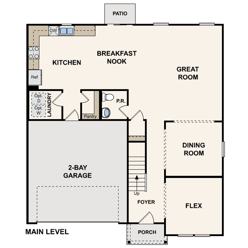 Scipio Sunrise single family granby floor plan 1 in laporte in