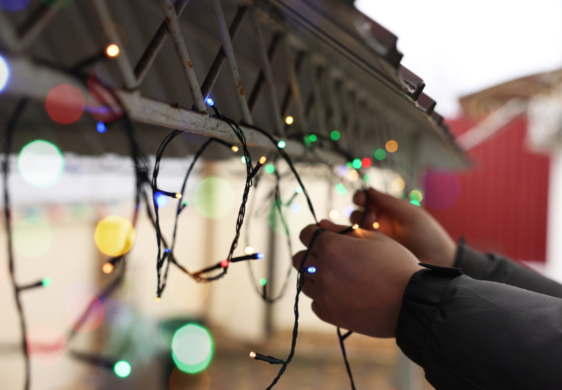 installing lights