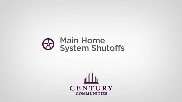 Main Home System Shutoffs Video