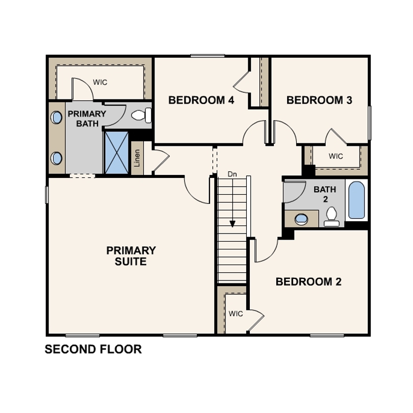 bravado, dahlia floor plan, second floor, reedley, ca