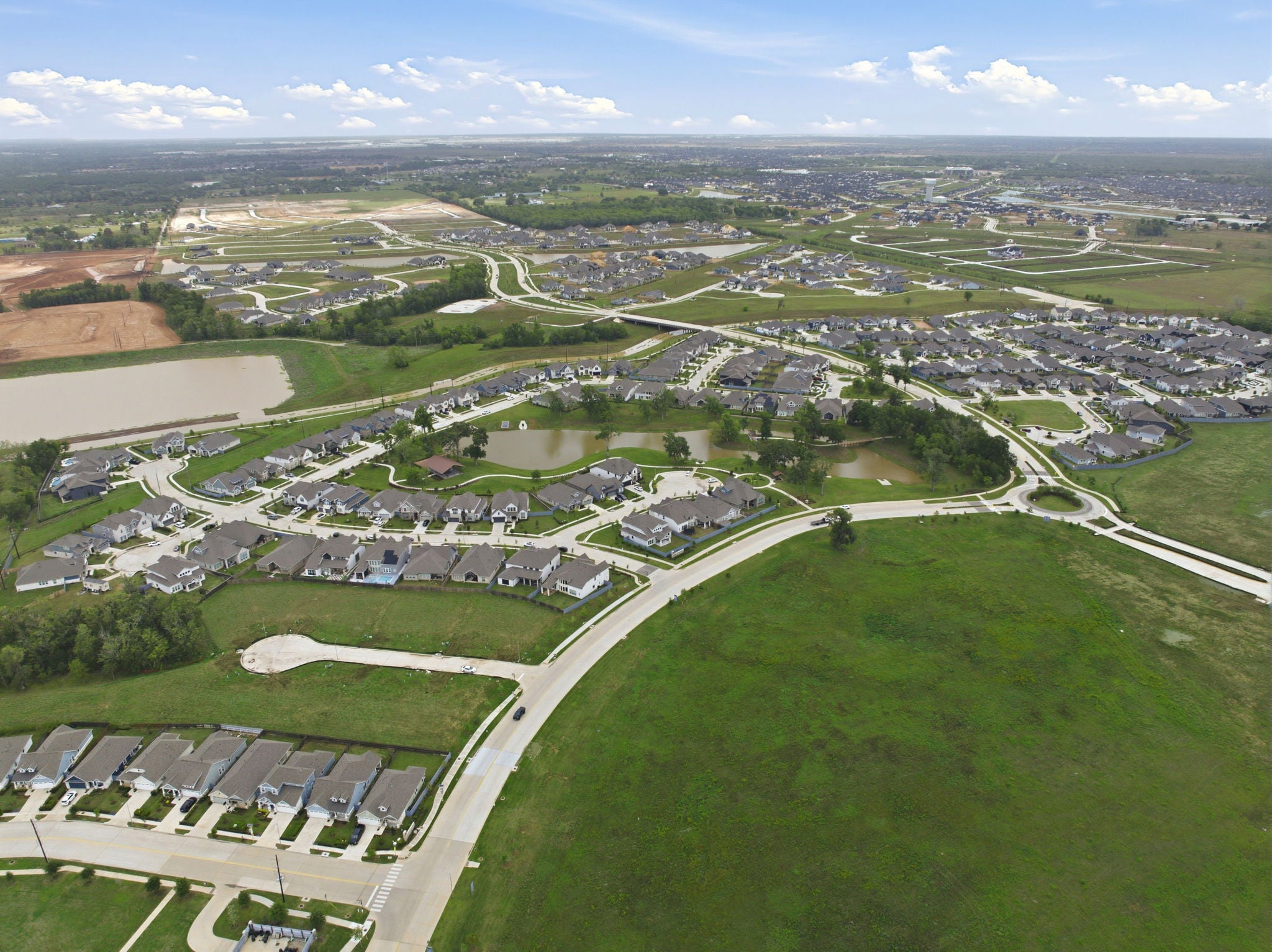 New homes at Fulshear Lakes in Fulshear, TX