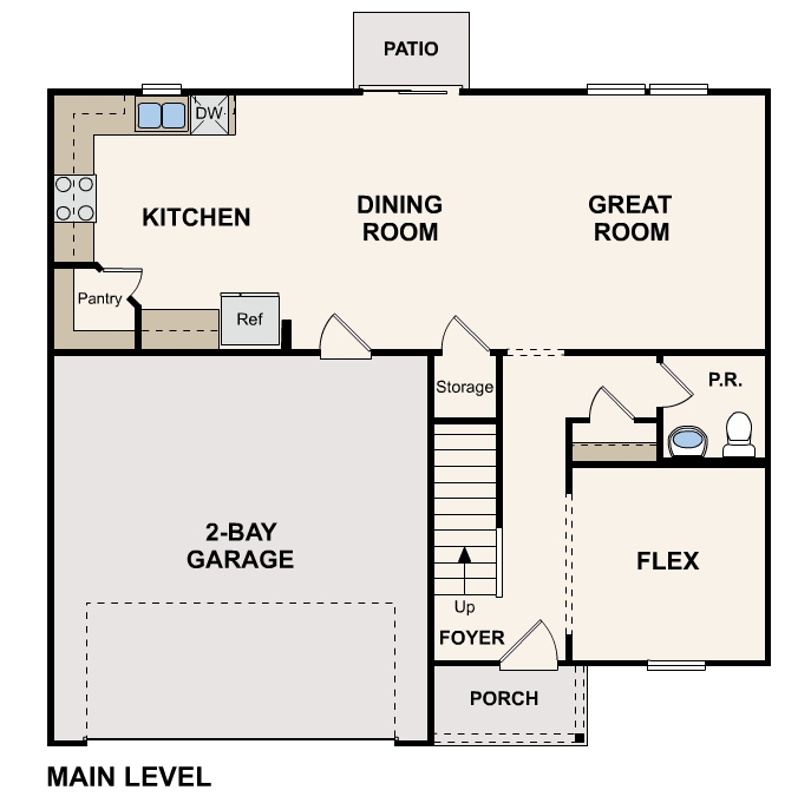Highland Meadows Essex Single-Family Floorplan 1 in Shepherdsville KY