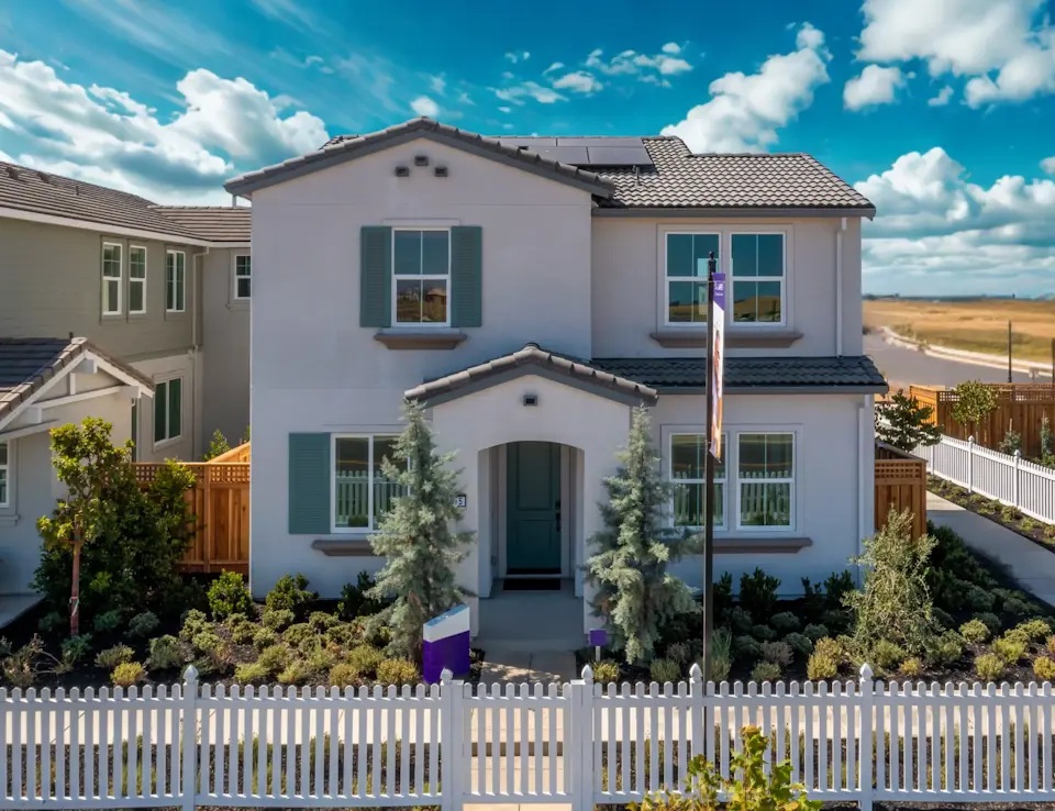 Model home exterior by Century Communities in Mountain House, CA