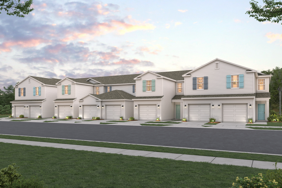 The Atlantic Floor Plan Rendering | Townhomes in Jacksonville, FL