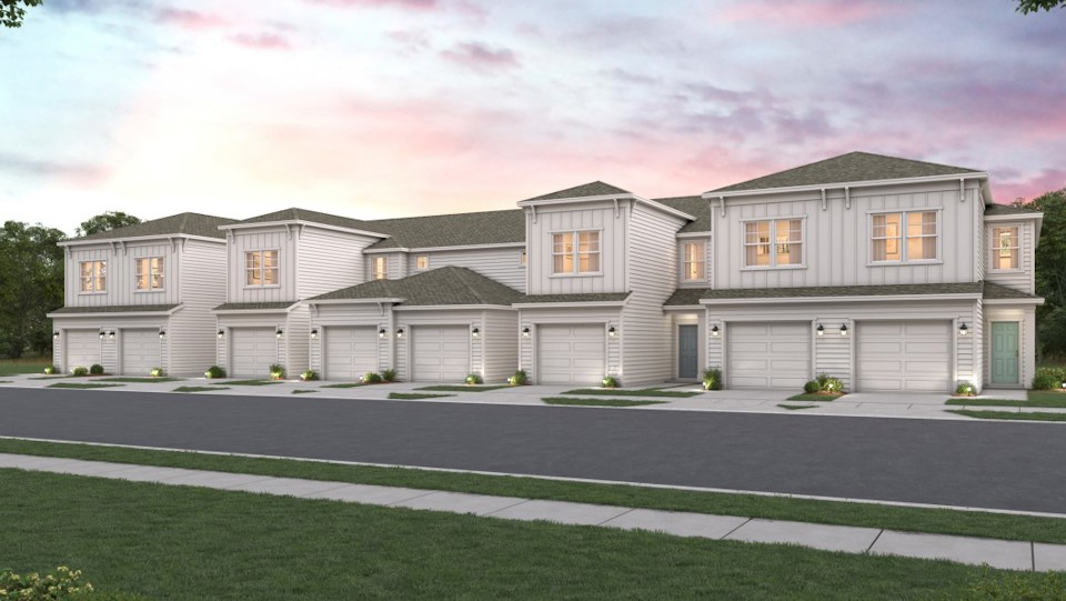 The Crescent Floor Plan Rendering | New Townhomes in Jacksonville, FL