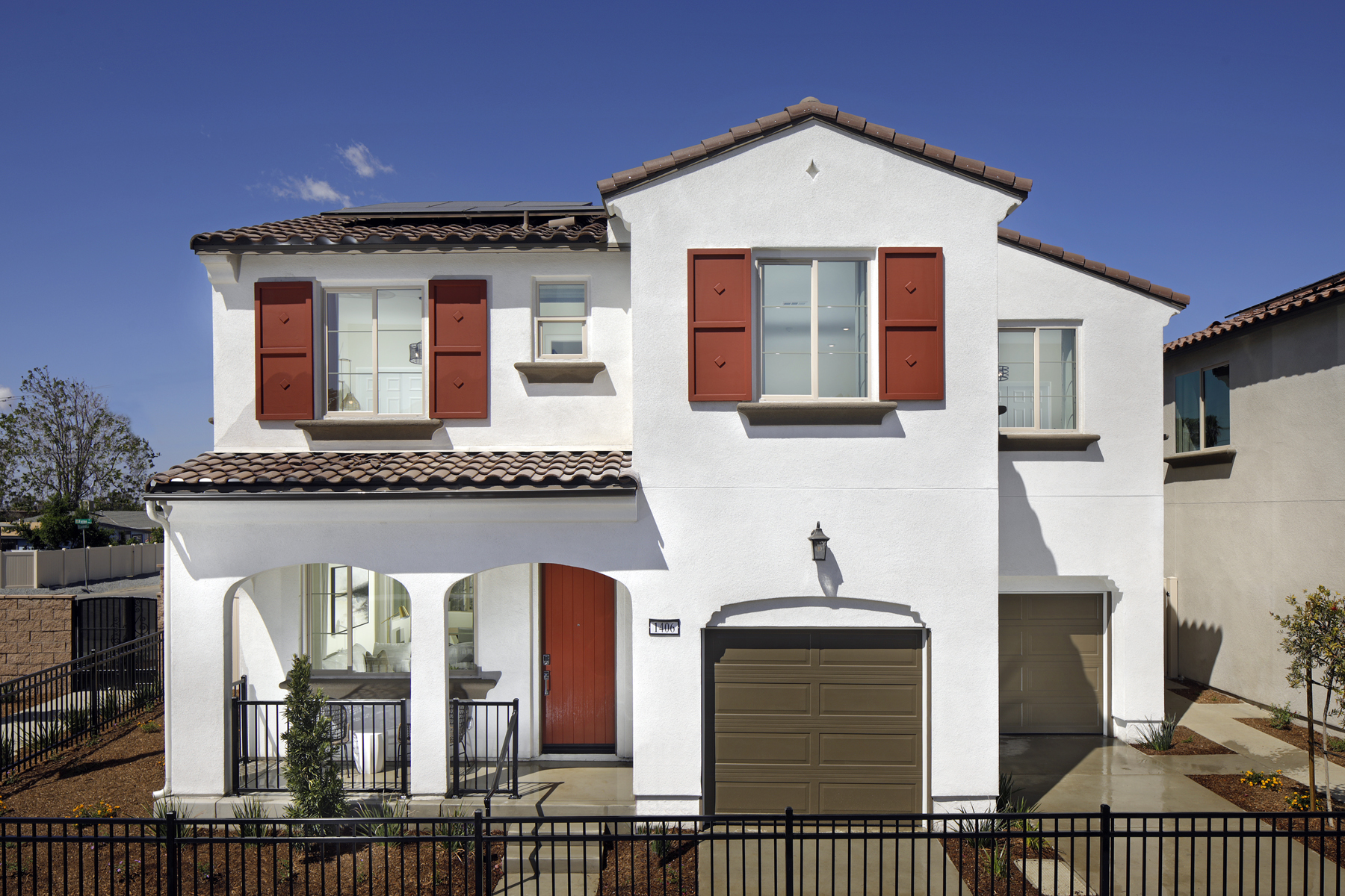 Model home exterior in San Bernardino, CA