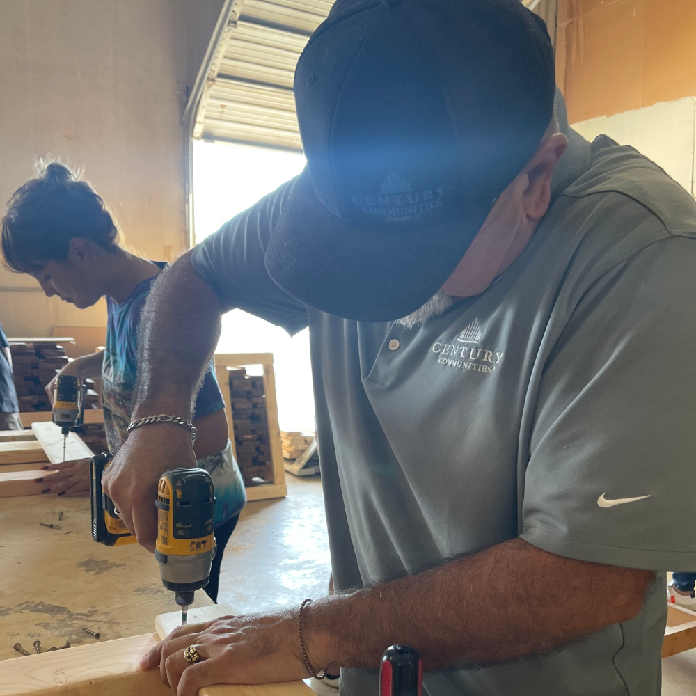 Century Cares volunteers at Sleep In Heavenly Peace in San Antonio, TX