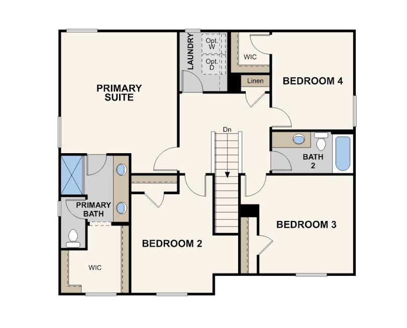 bravado, marigold floorplan, second floor, reedley ca