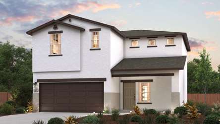 A house with a garage.