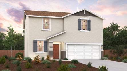A house with a garage and a driveway.