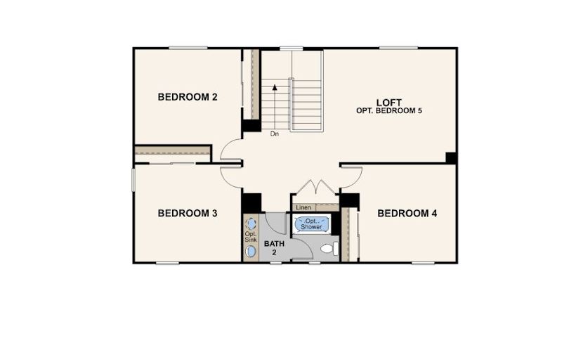 greenhills estates, block 13-1 acacia second floor, floor plan, chowchilla, ca