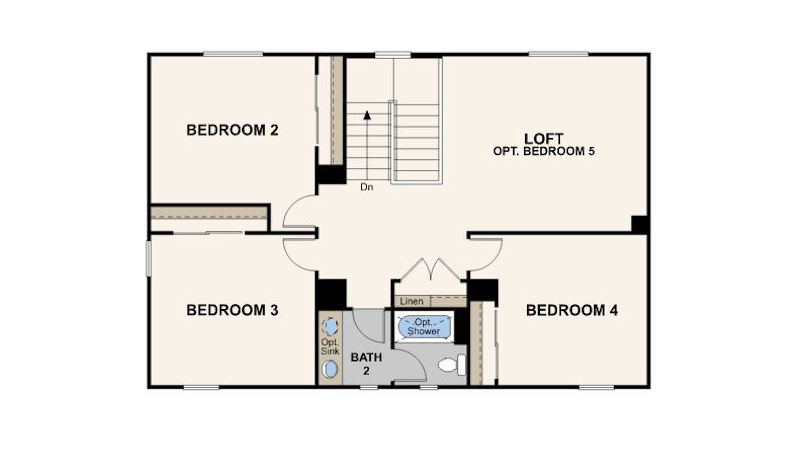 greenhills estates, block 13-14 acacia second floor, floor plan, chowchilla, ca