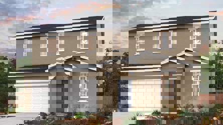 A house with a garage.