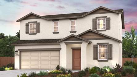 A house with a garage.