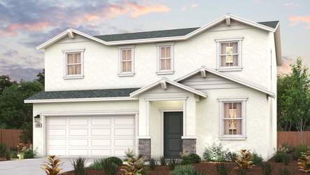 A house with a garage.