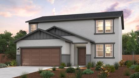 A house with a garage.