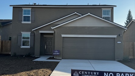 A house with a garage.