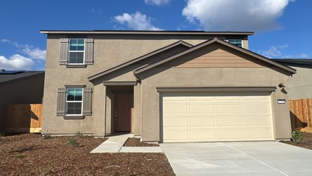 A house with a garage.