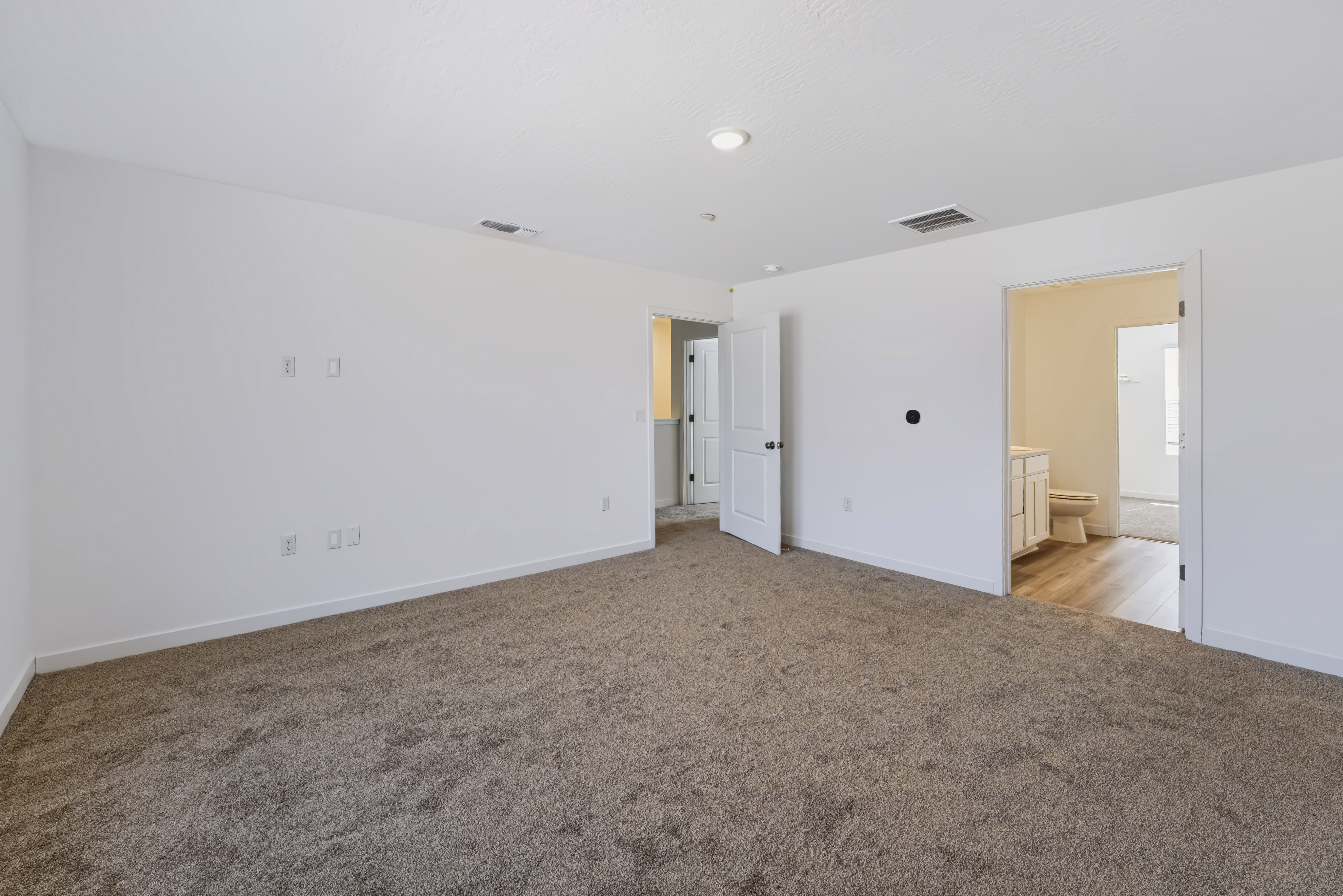A room with white walls.