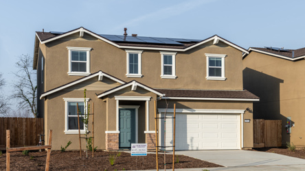 A house with garages.