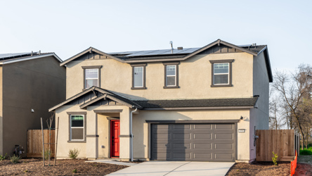 A house with garages.