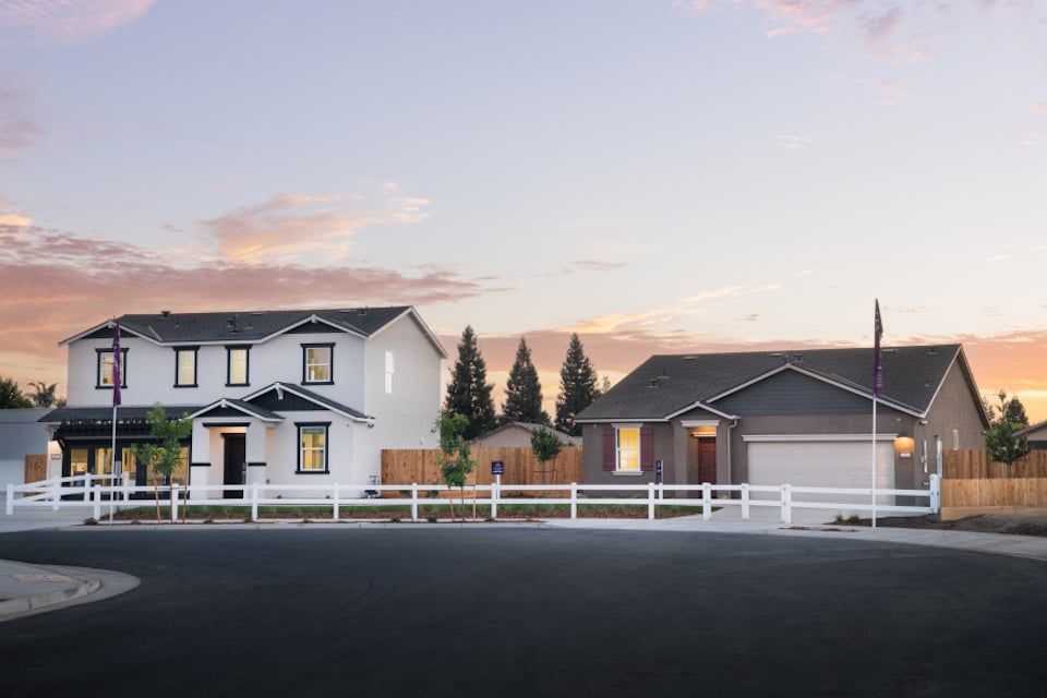 A row of houses.