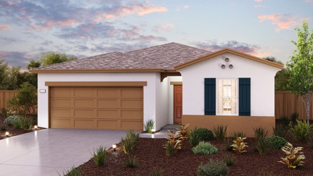 A house with a garage.