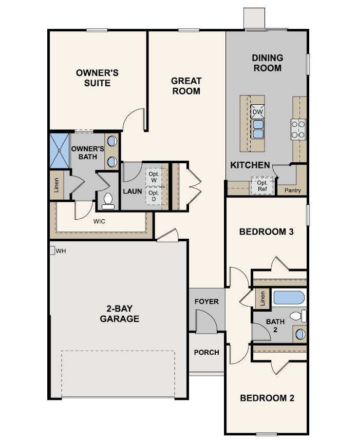 Tulip Floorplan at Liberty Hill by Century Communities