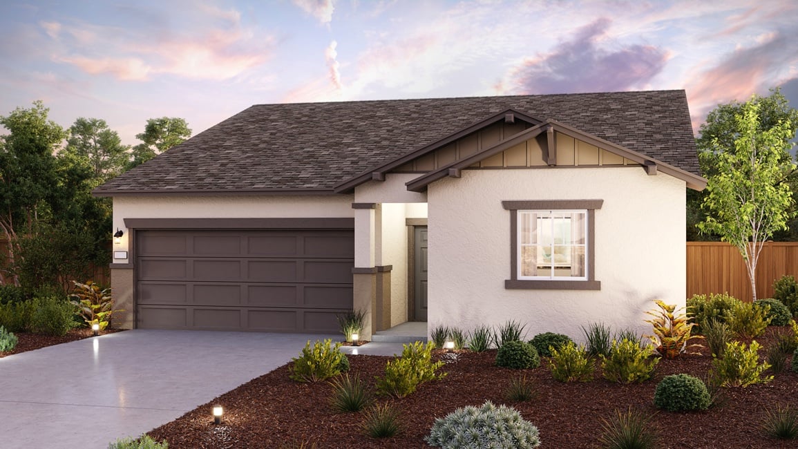 A house with a driveway.