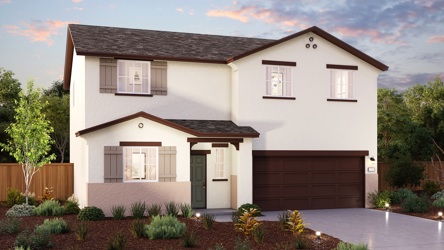 A house with a garage.