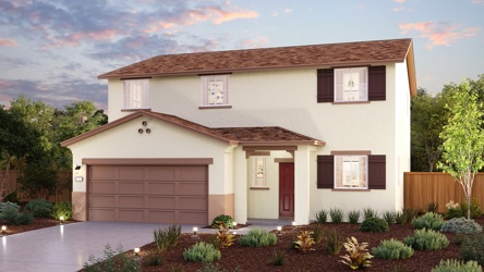 A house with a garage.