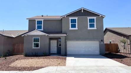 A house with a garage.