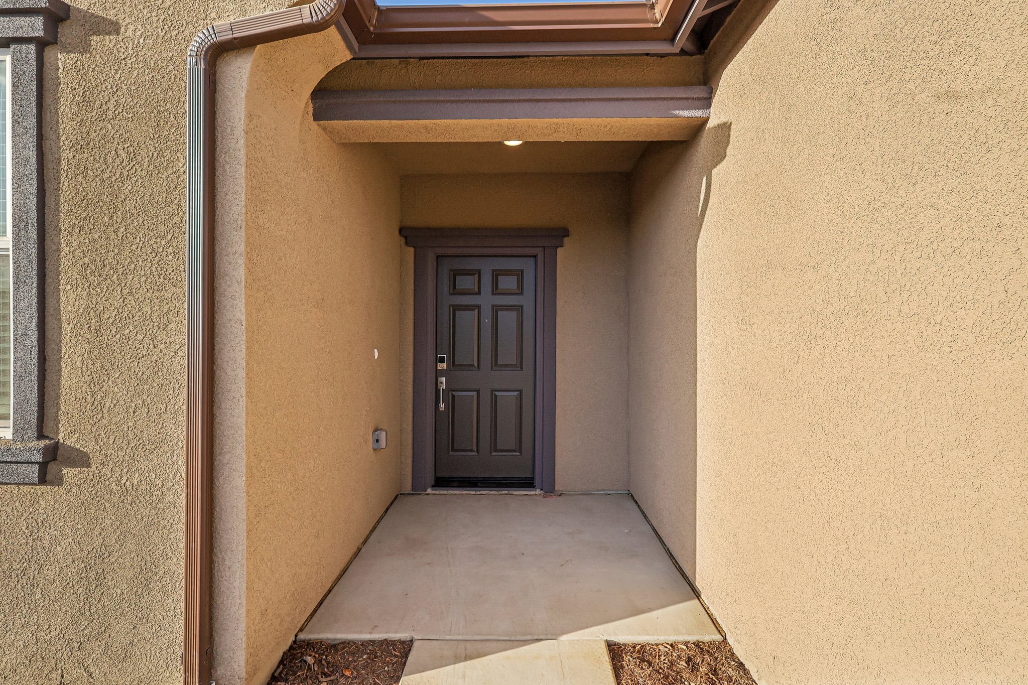 A doorway in a building.