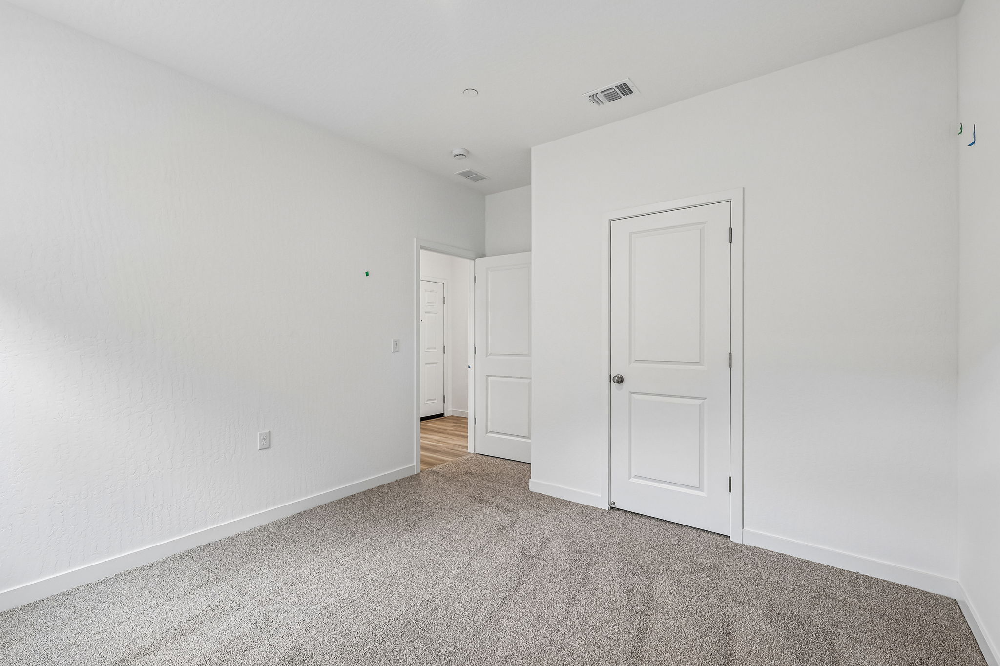 A room with white walls.