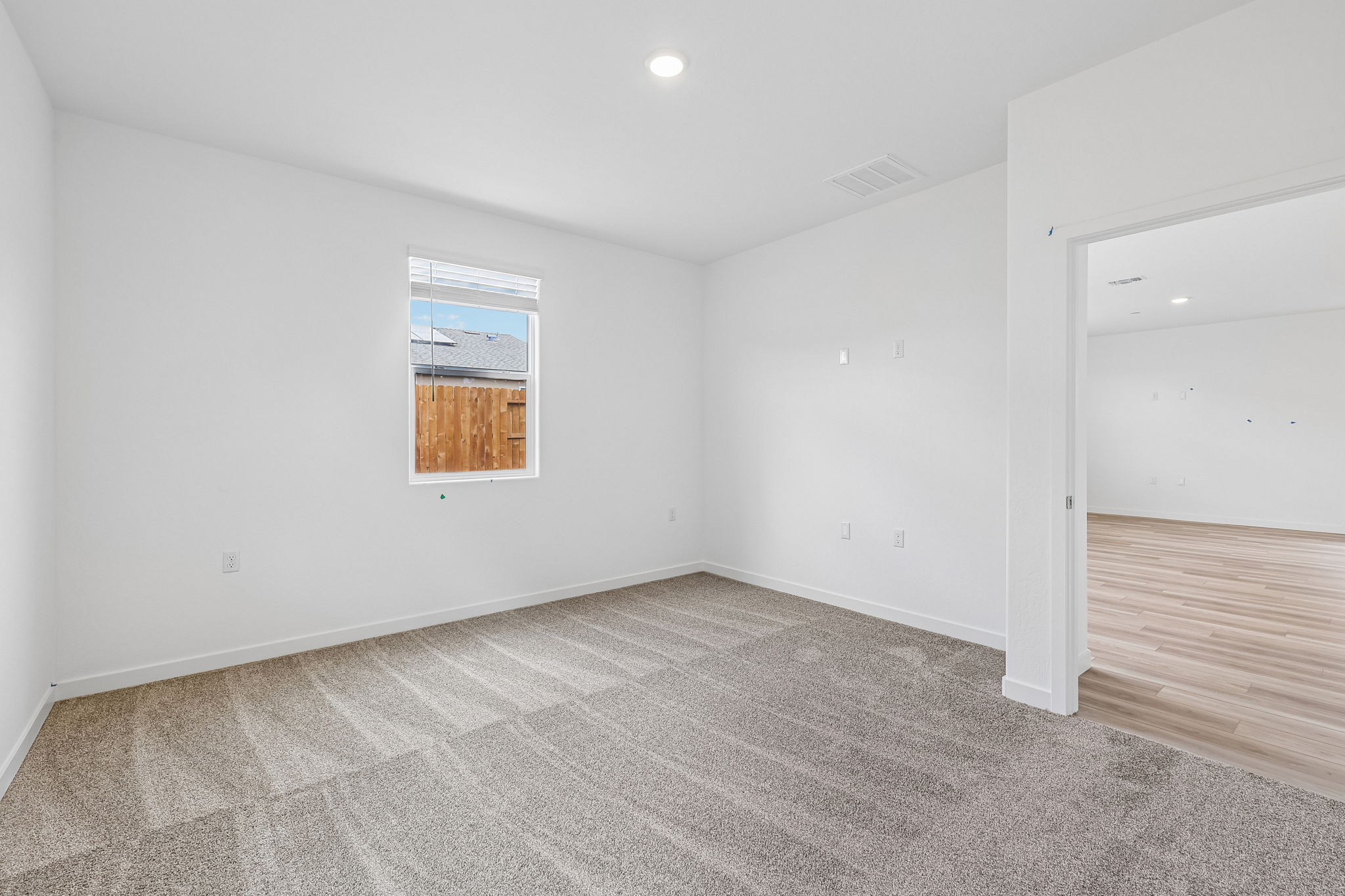 A room with white walls.