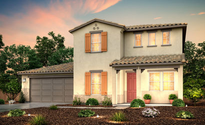 monarch, willow elevation a rendering, kingsburg, ca